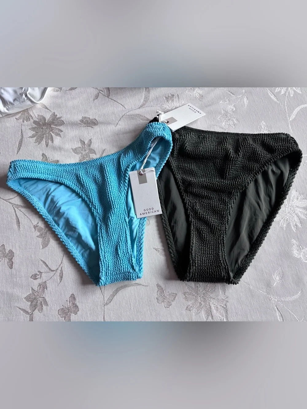 $482 Bundle 8 Pieces NWT Good American Bathing Suit XXS/XS Bikini Bottoms & Tops
